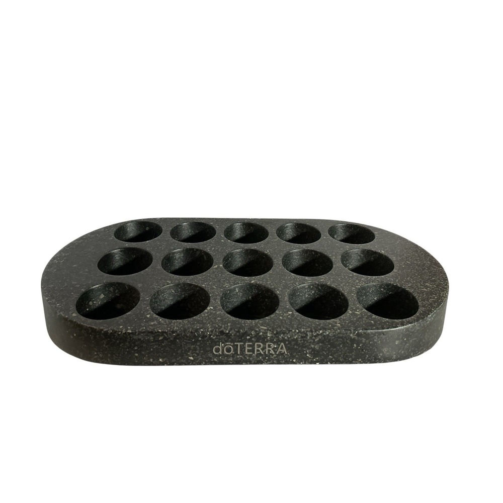 doTERRA Stadium Essential Oil Display Stand Black Heavy Stone 15 Spaces No Oils